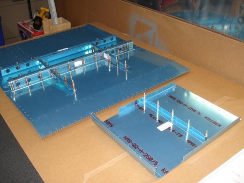 Forward fuselage floor getting started