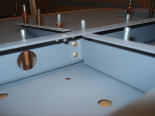 Cross members riveted to F-802L only