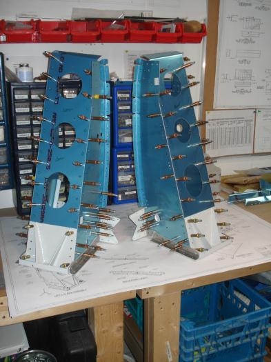 Both gear towers clecoed together