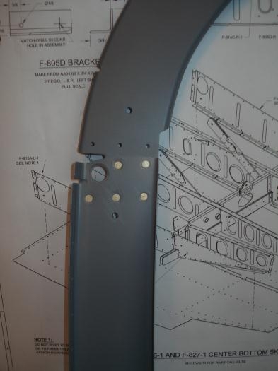 Make sure you dimple the forward side of the joint with the top bulkhead.