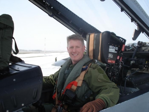 Strapping on the CF-18!