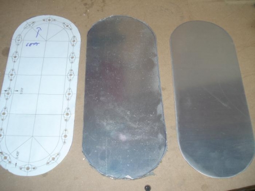 Template, rough cut to finished product