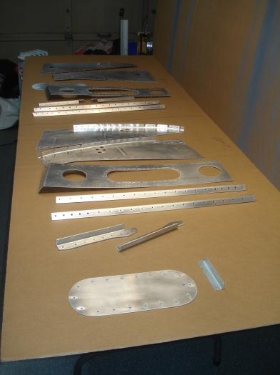 Gear tower parts all scotchbrited and cleaned