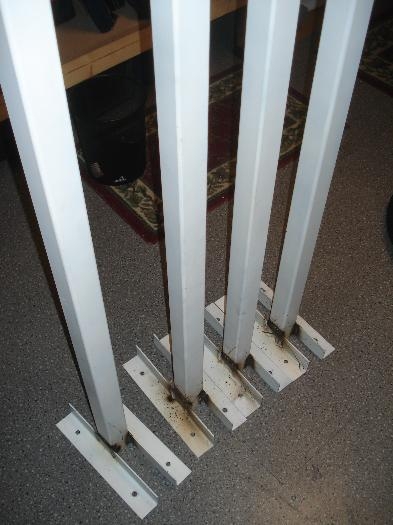 Stands welded and primed