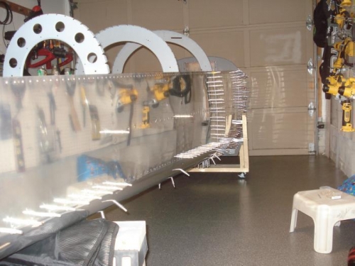 Mid skins and aft skins getting started