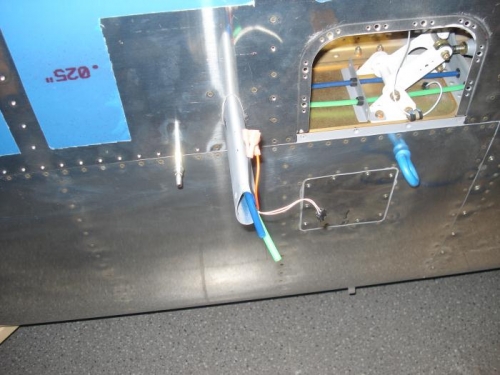 Mast riveted in palce.