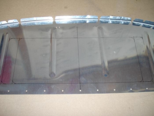 Cout out drawn for avionics access