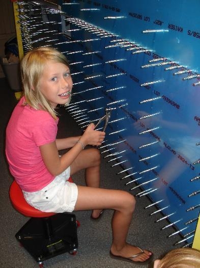 Lauren working the cleco's