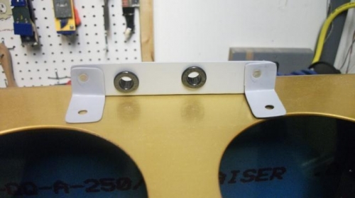 Pitot line bracket fabricated.