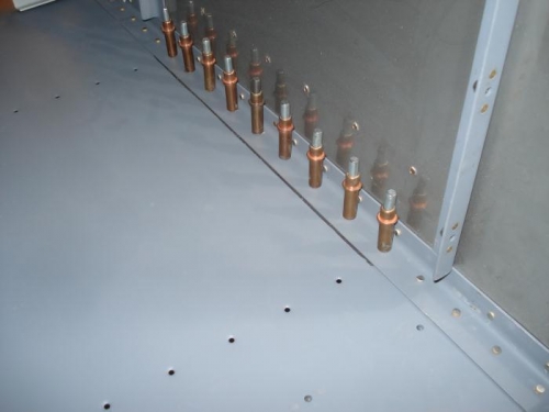 Firewall sealed and clecoed