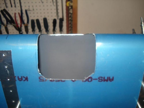 Rough cut with the dremmel