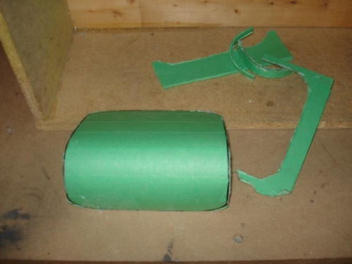 Rough cut with the dremmel.