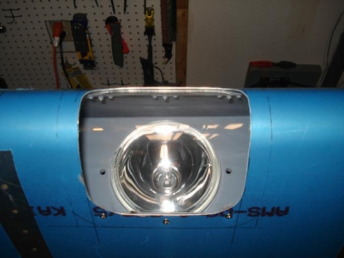 Missing the retaining plate for the light