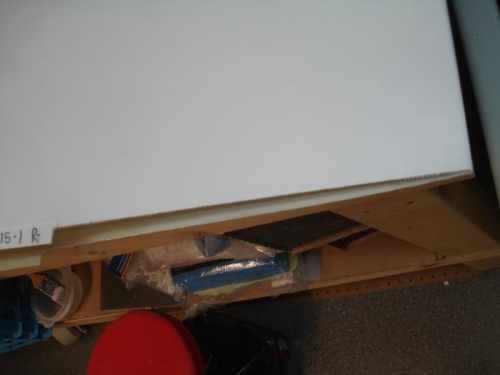 Tip sanded down to the 1/4 inch line for the aileron/tip gap.