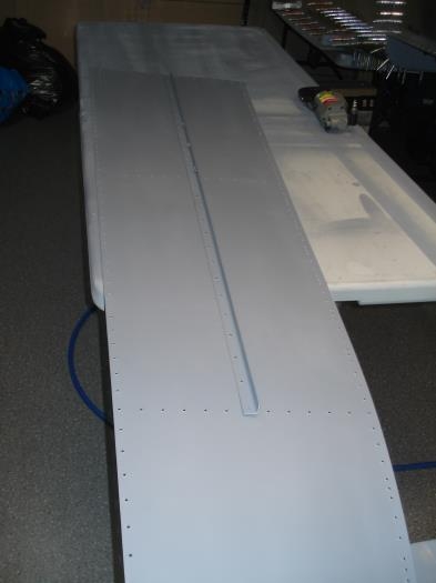 Mid longeron back riveted into place