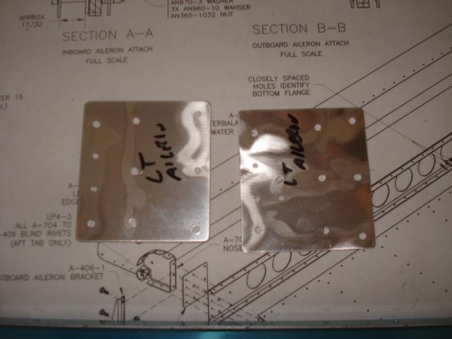 spar reinforcement plates drilled.