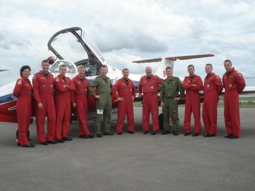 Team shot after my flight..