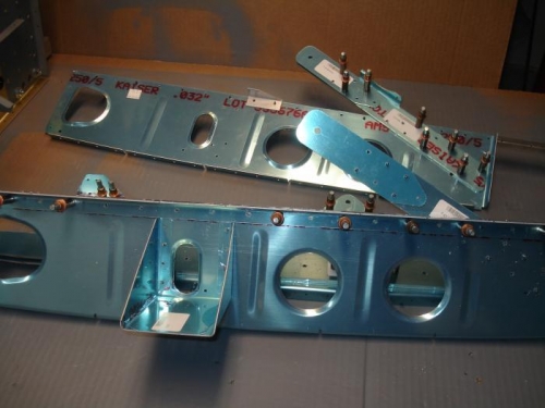 Electric aileron  trim bracket match drilled.