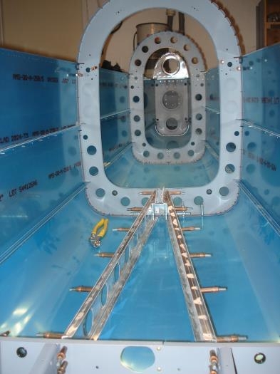 Interior shot of the rear fuselage.