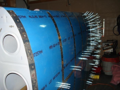 Top of left leading edge