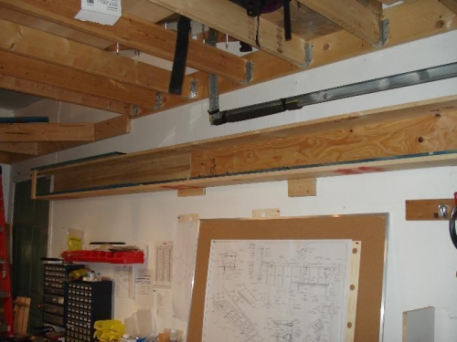 Longerons up out of the way