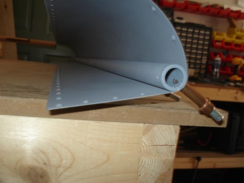 Counterbalance primed and clecoed