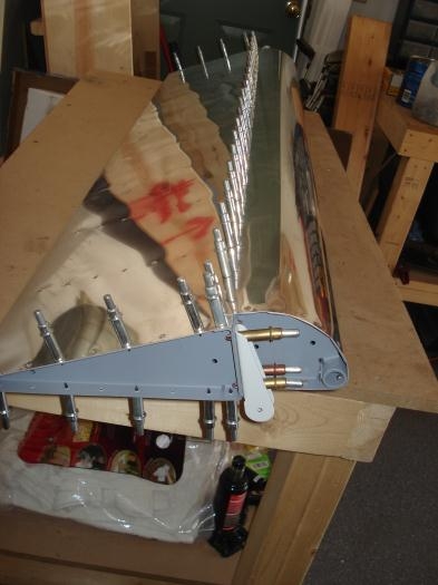 Nose ribs riveted and hinges drilled