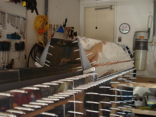 Both ailerons mounted temporaily to the wings