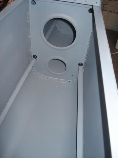 Interior shot of the tail