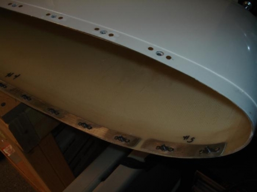 The proper nutplates riveted in place