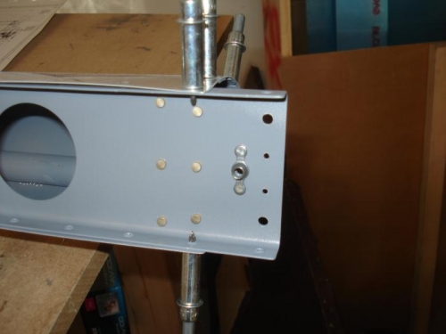 Right nose rib riveted in place