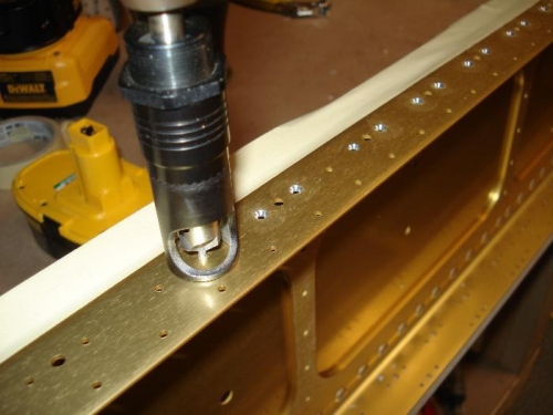 Counter sinking for the flush rivets.