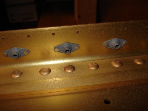 SHop head side of the rivet and nutplate