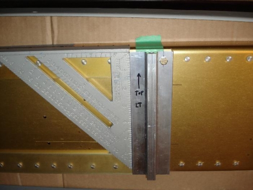 Pilot hole attached to the spar with an AN3