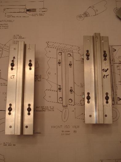Both tie-downs platenuts are drilled