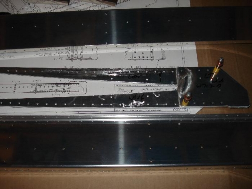 Fork and double plate attached and deburred