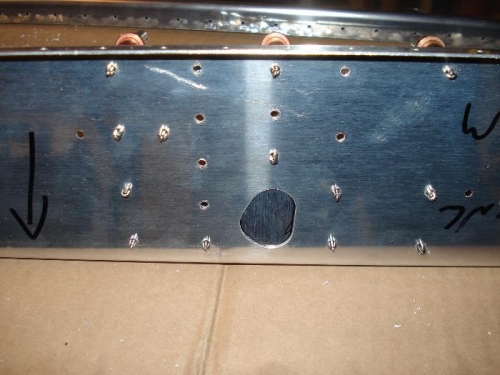 The W-707E is matched drilled to the rear spar.