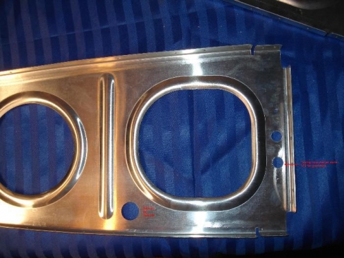 3/4 conduit hole and tooling hole opened.