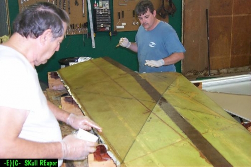 Dad and I working on wing BTM Skin 06_03_01