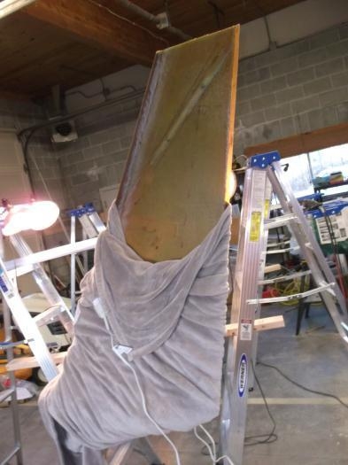 Heating Blanket Curing the Top Structural Layup