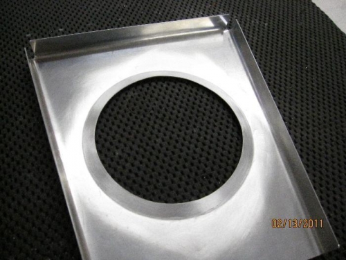 Flange formed with Noah 360 and straightened