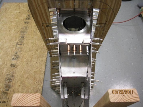 Rough fitting of aft lower intercostal