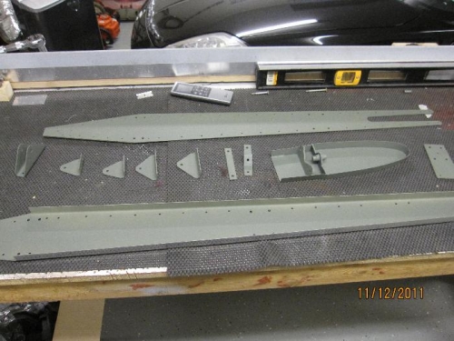 Fin Spar Parts Ready To assemble (Ignore rudder weldment)