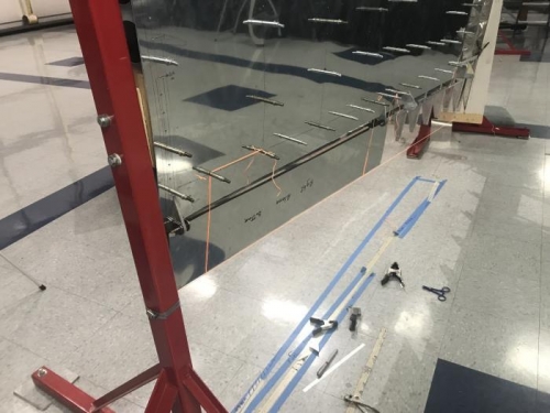 Hanging aileron for rigging