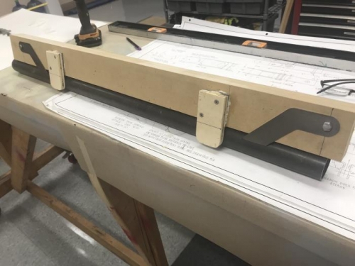 Fixture for control tube alignment