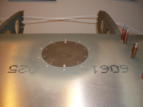 Round inspection cover - 6-32 machine screws instead of rivets