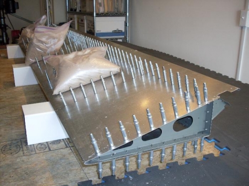 Ribs and spars drilled to #40