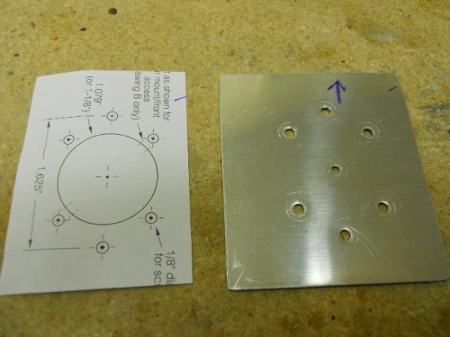 Aluminum template made from paper supplied with eyeballs