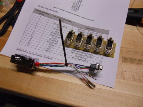 9 pin connector from ARINC to hub