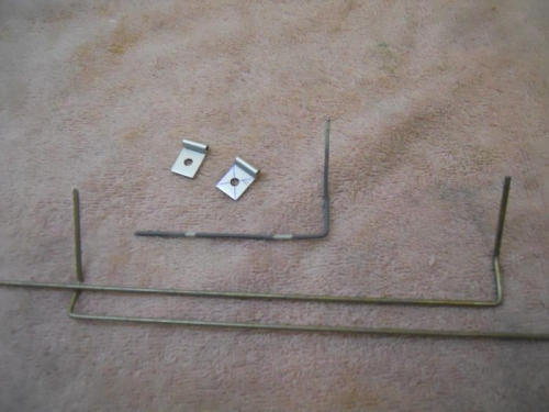 Retainer clips and bent hinge pins